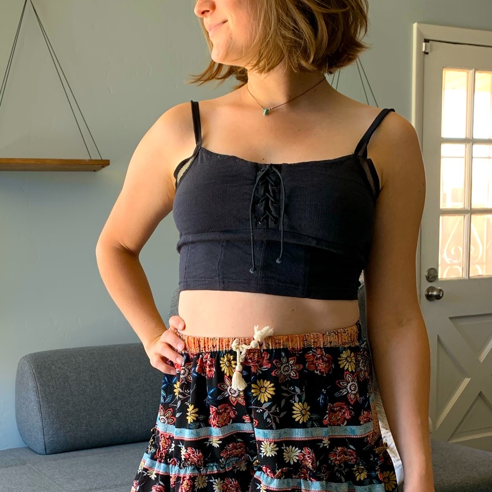 Witchy Black Crop